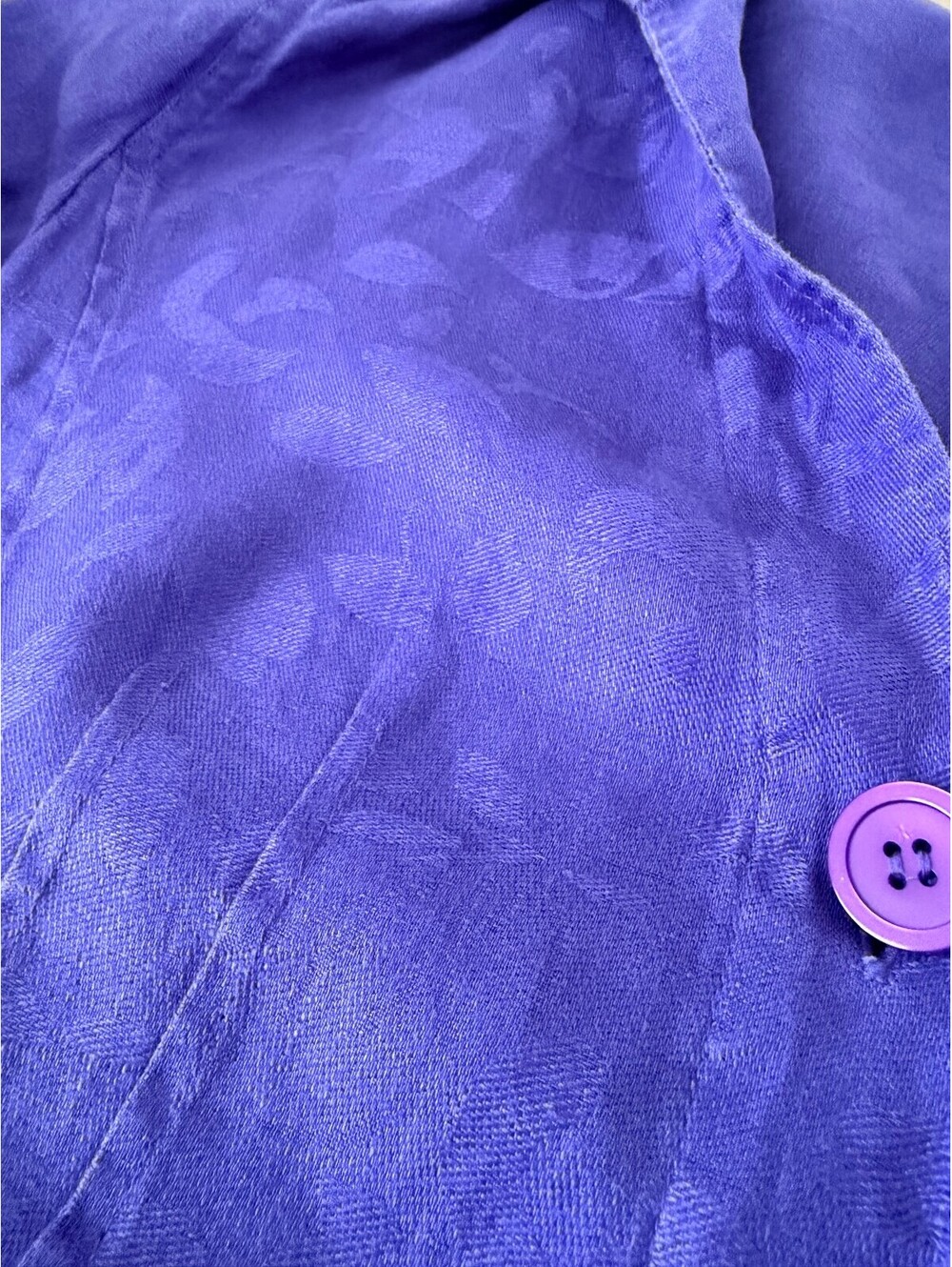 Jones New York Collection 100% Linen Blazer Jacket Purple Women's Size 16 - Picture 7 of 7